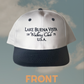 Disney inspired Lake Buena Vista Walking Club Structured White Navy Hat  - Front